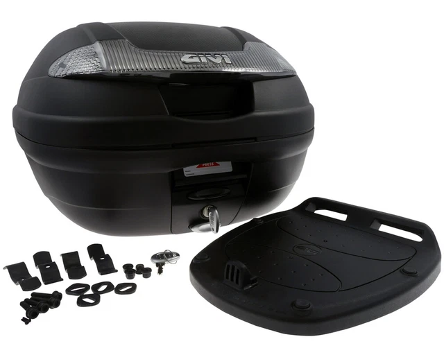 Top case 34L GIVI E340 VISION Tech noir monolock CASSE MOTORE E340NT