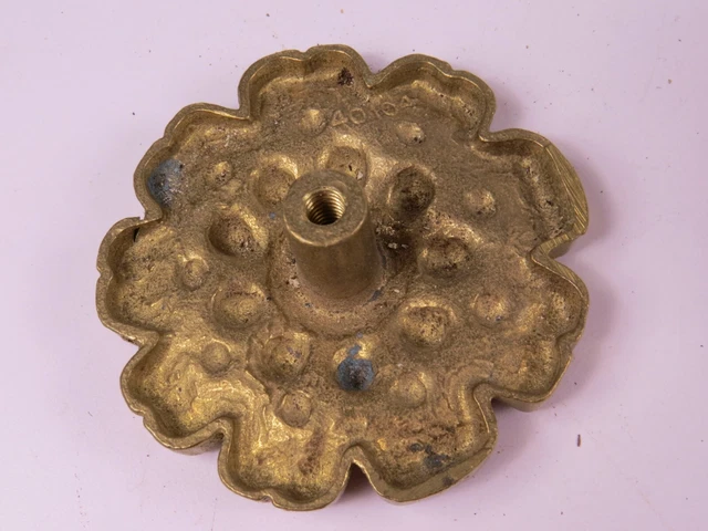 VTG Brass Flower Curtain Tieback Hold Back Medallion Lot Window Hardware 3.25" 3