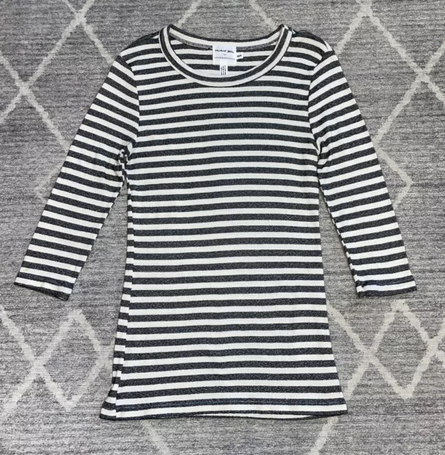 Michael Stars Striped 3/4 Sleeve Boat Neck Breton Top Shirt XS/S