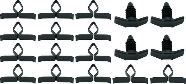 1970-81 Camaro 1977-81 Firebird; Hood To Cowl Seal Clip Set; 18 Piece Set