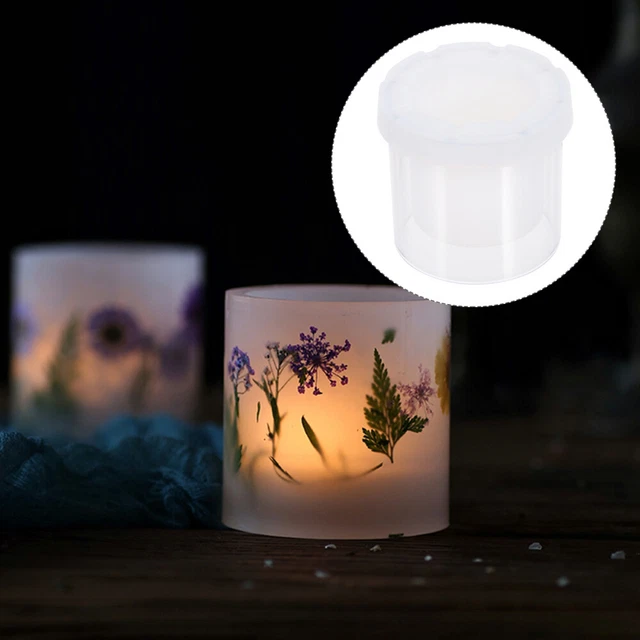 Moldes huecos cilíndricos de plástico para hacer manualidades de velas moldes de velas perfumadas