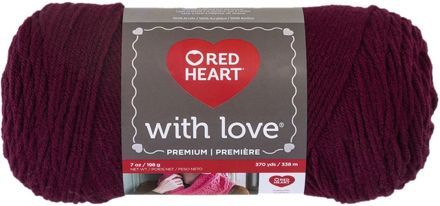 Paquete de 3 Corazón Rojo con Hilo de Amor-Merlot -E400-1915