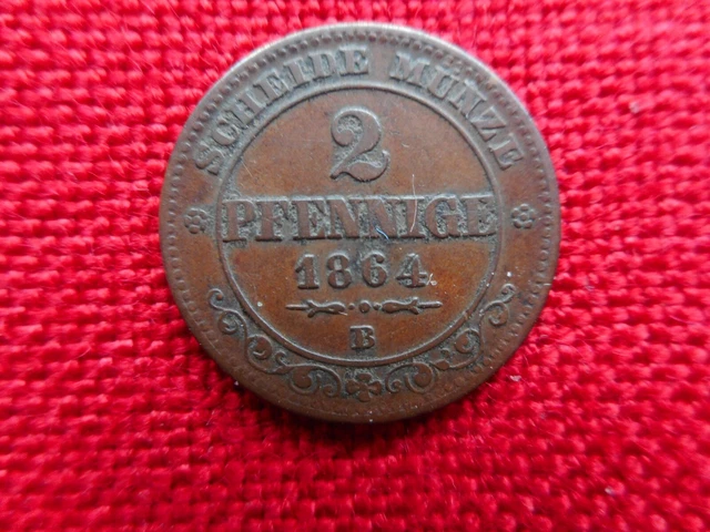 Sachsen 2 Pfennige 1864 B      (35)