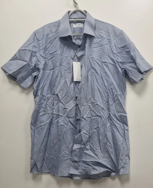 Eton Short Sleeved Mens Shirt - Contemporary Fit - Size 42 / 16.5