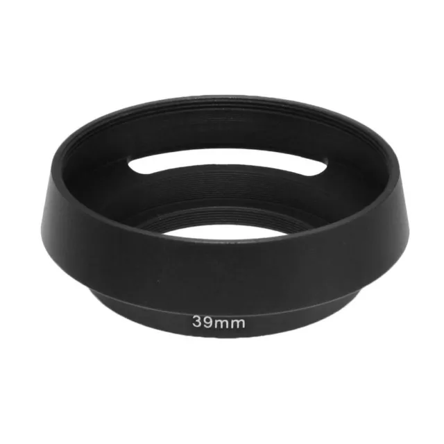 39mm Black Screw Mount Metal Hood for Leica 39mm Summicron Elmar Lens