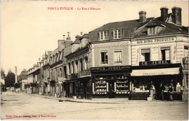 CPA Pont-l'Eveque La Rue d'Alencon FRANCE (1333341)