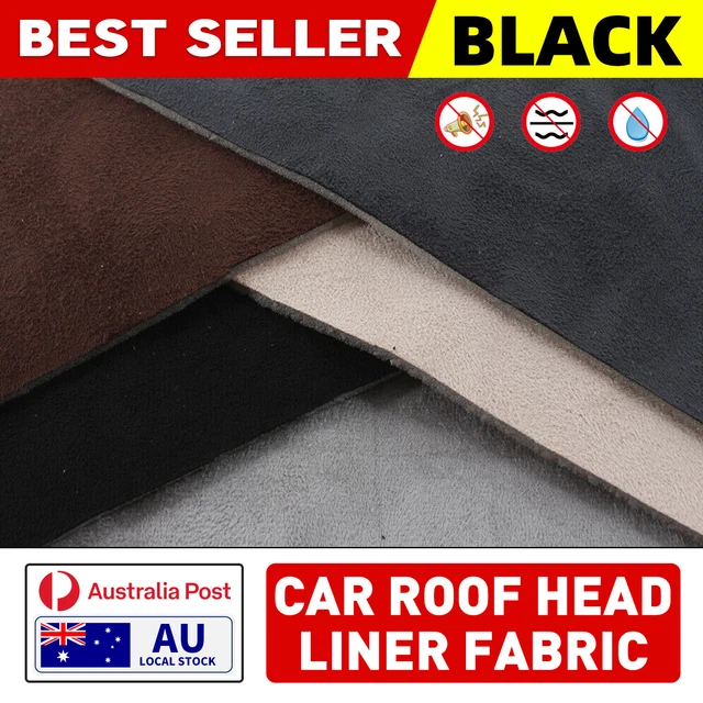 59 Width Suede Headliner Fabric Black Car Upholstery Roof Liner