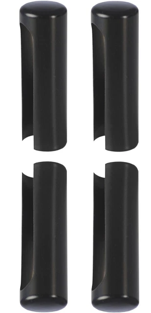 Gedotec Manchons à Insérer Porte 92mm - Ruban De Porte Alu Noir - Lot De 2