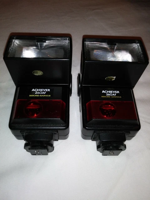2 Achiever  260AF Shoe Mount Flash for  Nikon Cameras