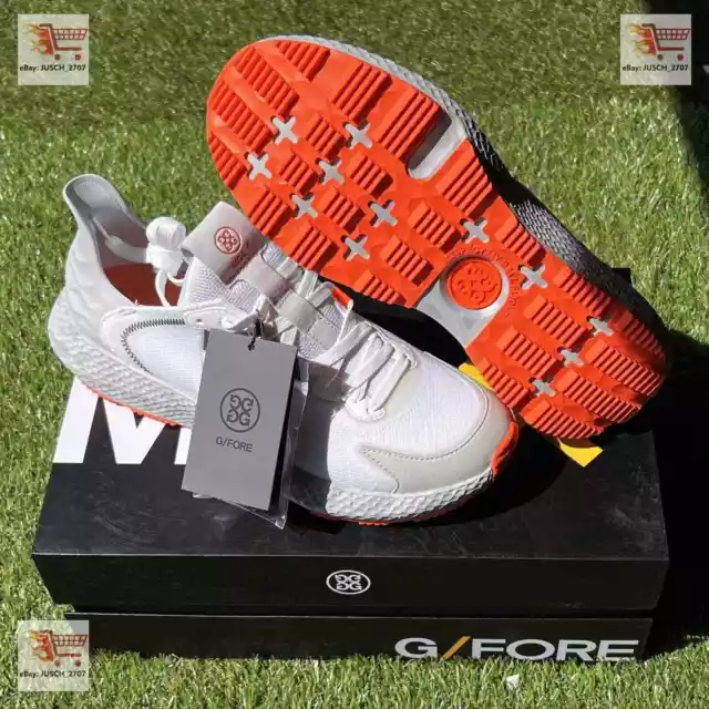 Zapatillas de golf G/Fore GFORE G4 MG4x2 para correr  ️ EE. UU. 10  ️ Gris naranja camuflado