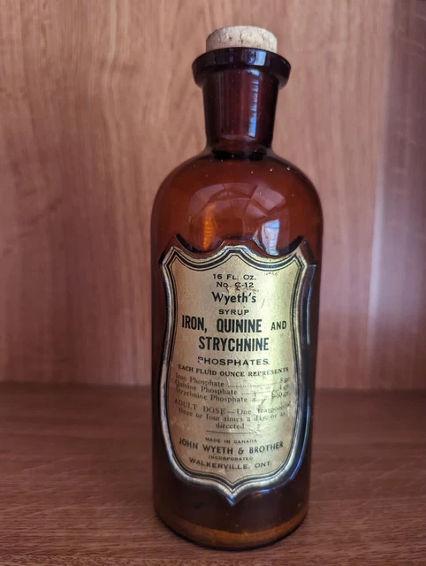 wyeths  medicine bottle empty