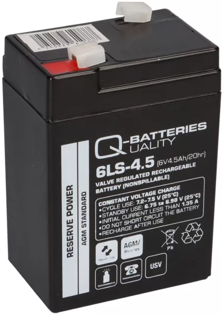 GP645F1 Batterie AGM 6V 4.5Ah Batteries Expert