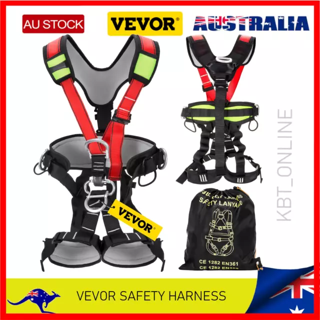 Protection Rock Tree Climbing Full Body Safety Lock Harness Equipment VEVOR