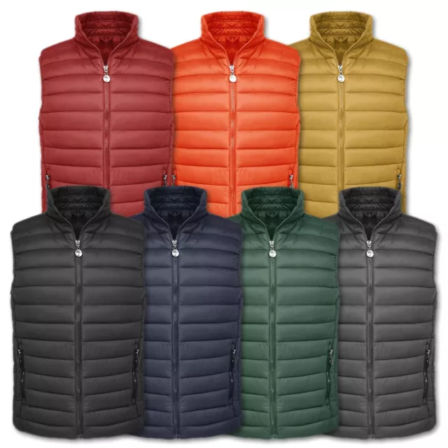 Smanicato Uomo Leggero Giubbotto Casual Giacca Giubbino Gilet Slim Fit VEQUE