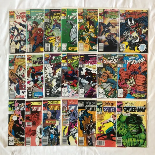 Web Of Spider-Man / Lot Of 21 Comics / #7-113 Incomplete Run + Annuals / Marvel