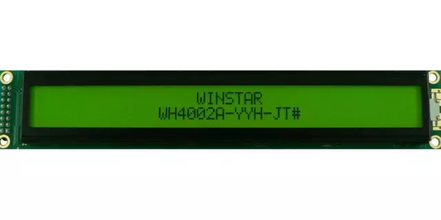 Écran LCD Module, 40x2, Jaune/Vert - Winstar