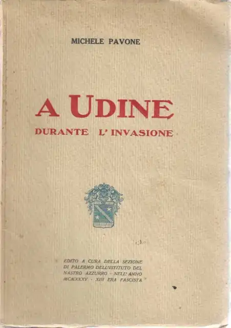"A Udine durante l'invasione" di Michele Pavone