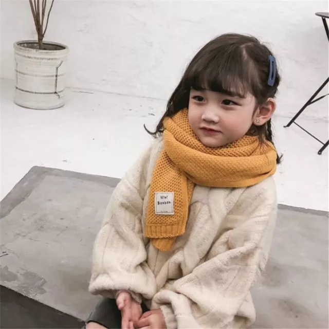 Children Baby Autumn Winter Cute Kids Scarf Warm Neck Warmer Cotton 2