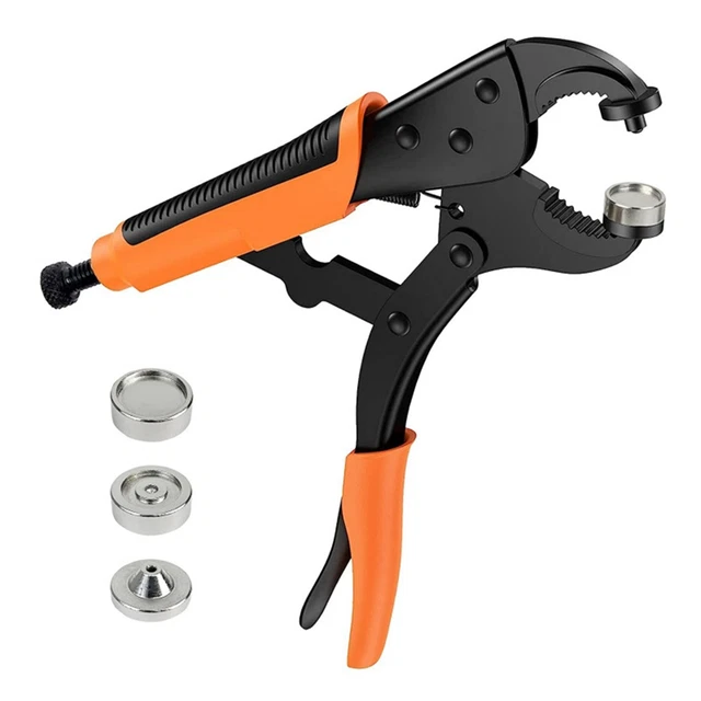 Adjustable Tool Pliers Set with Three Matrices for Leather Snap and 4171