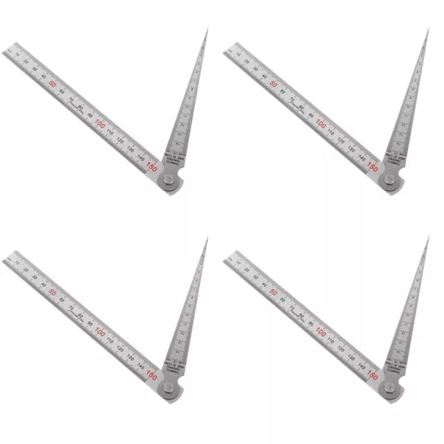 4 set di lezioni a sonda strumento di misurazione larghezza rivetto righello conico