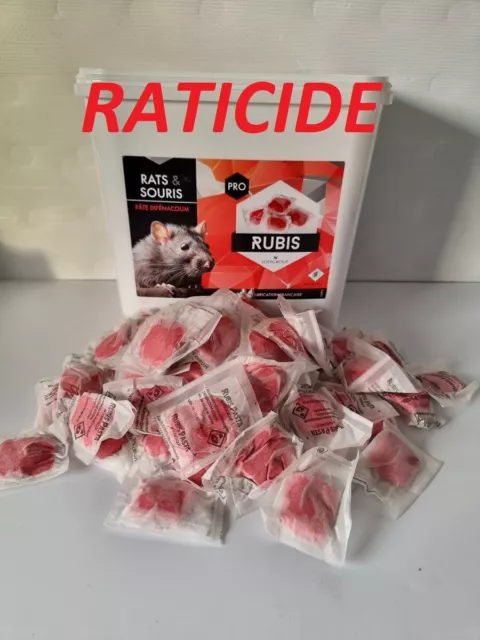 Hyper Puissant   Sachets Appât Poison Raticide En Pâte Produit Pro 30