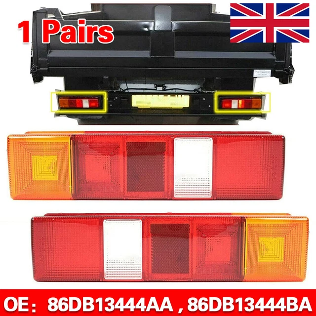 FORD TRANSIT REAR Lens Tipper Tail Lamp Light Pickup Luton Flatbed Mk7 ...