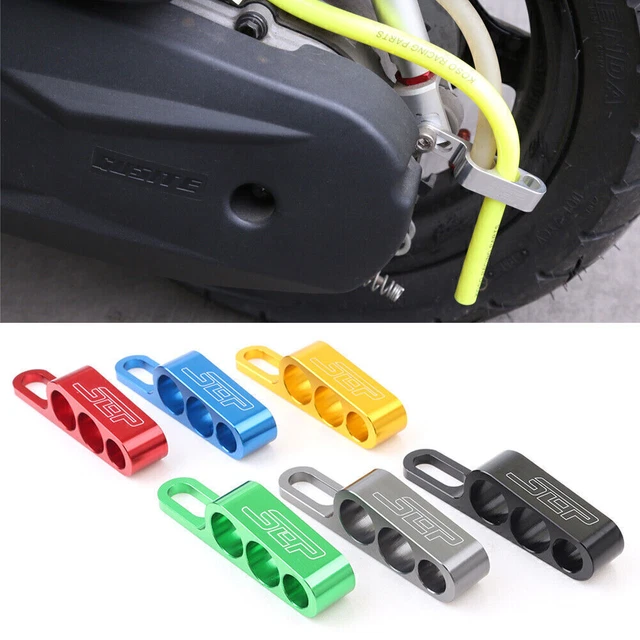 Supporto universale CNC tre fori supporto tubo olio alluminio per Yamaha R1 blu