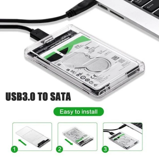 USB 3.0 TO SATA Hard Drive Enclosure Caddy Case For 2.5" Inch HDD / SSD
