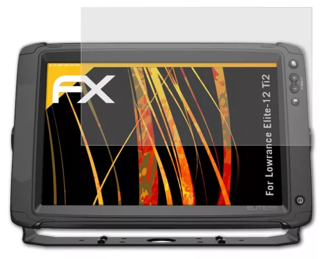 atFoliX 3x Film Protection d'écran pour Lowrance Elite-12 Ti2 mat&antichoc 3