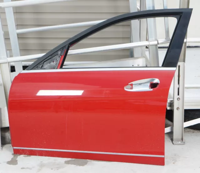 08-14 Mercedes W204 C250 Front Left Driver Side Exterior Door Shell Red