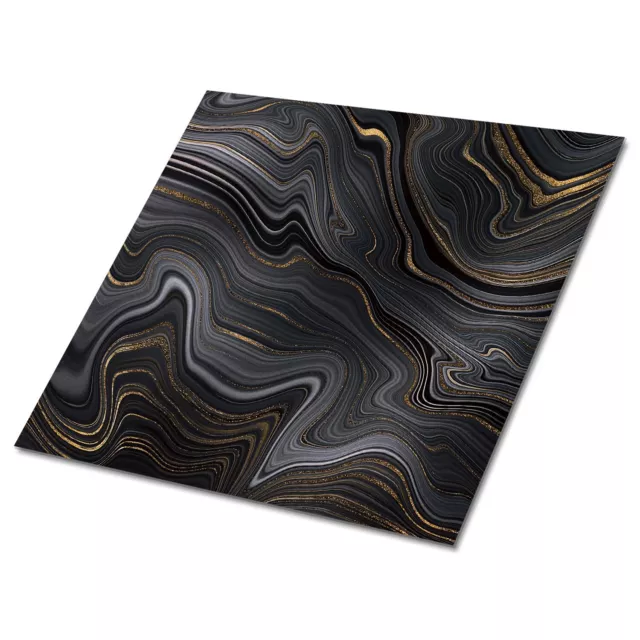 Set Piastrelle Impermeabili Adesivi Decorazione Autoadesiva Astrazione Scura