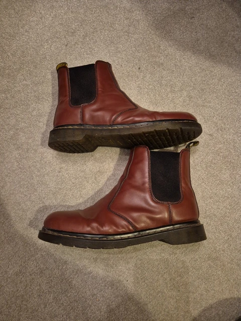 DR MARTENS 2976 Vintage Made In England Oxblood Quilon Leather Boots Uk 10 Eu 45 109.99 PicClick UK