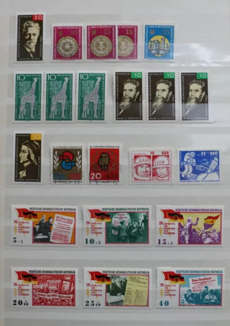 Briefmarken DDR Einzelmarkem 1965 postfrisch/gestempelt