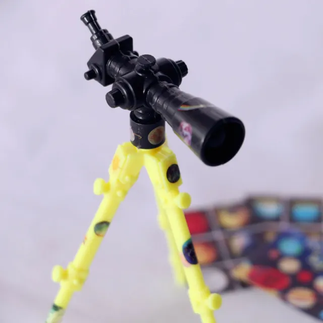 1/12 Scale Dollhouse Miniature Plastic Telescope Bracket Living Room Accessories