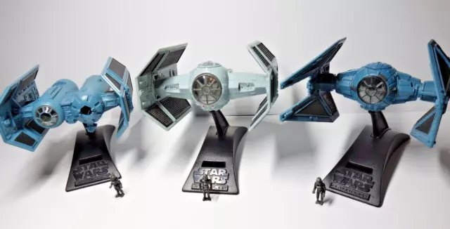 Star Wars Action Flotte 3 X Tie Fighter Galoob Navi Spaziali Cravatta Interceptor Bomber