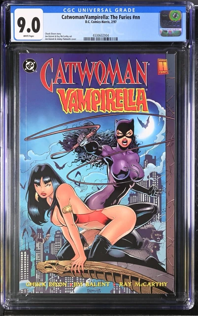 Catwoman Vampirella Furies Cgc 9.0 White Pages! 1997