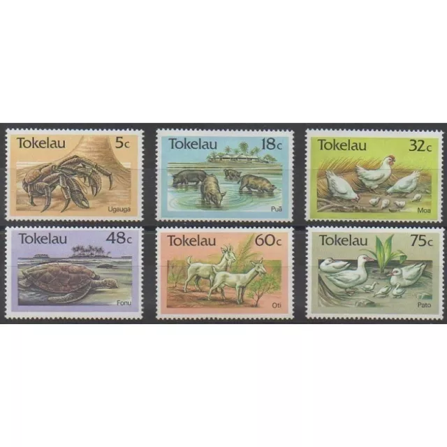 Tokelau - 1986 - No 137/142 - Animaux