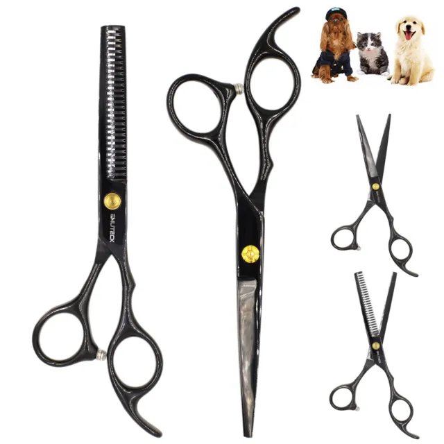 Professional Pet Cat Dog Hair Cutting Thinning Grooming Kit Scissors Shears Set
