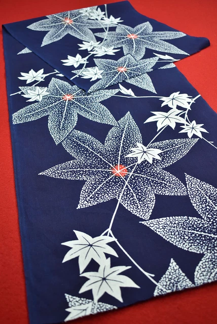 Vintage Japanese Fabric Cotton Antique Boro Patch Indigo Blue Dyed 47.6"/MM64/60