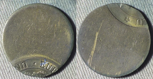 Error : Europa Pattern 1992 UK 2 Ecu ND 90% Off Center IREC1345