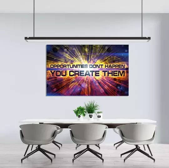 Leinwandbild Erfolg Unternehmer Motivation Kunstdruck Dekoration Wandbild Poster