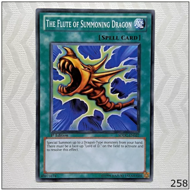 The Flute of Summoning Dragon - SDDC-EN027 - Common 1st Edition Yugioh