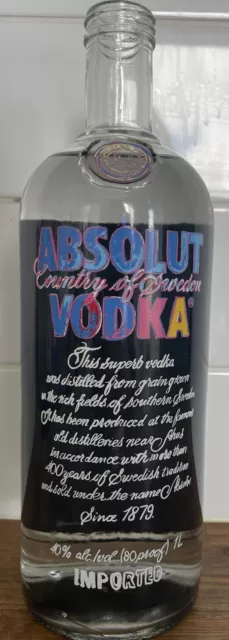 Absolut Wodka Andy Warhol Limited Edition LEERE FLASCHE (kein Deckel).