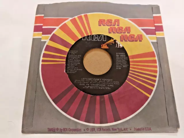 Evelyn Champagne King * Let's Get Funky Tonight * 7" Single Usa Import 1980