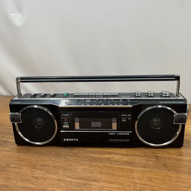 SANYO M7770K 4 Band Radio Cassette Player Recorder Boombox Made In ...