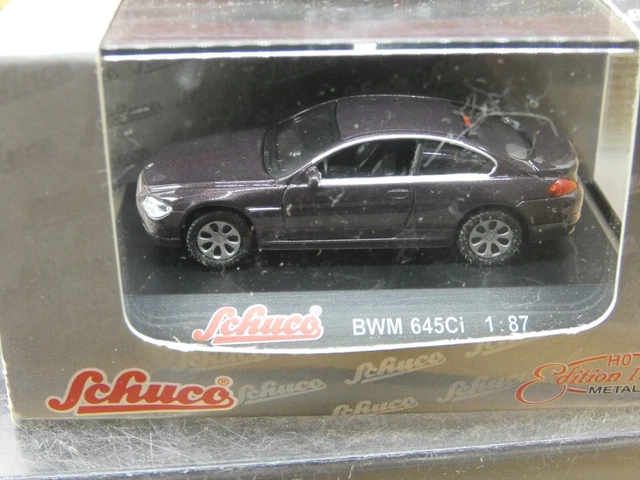 Miniature BMW 645 CI Hot Wheels 1/18 – Gris Métal, Boîte D'origine, Très Bon état
