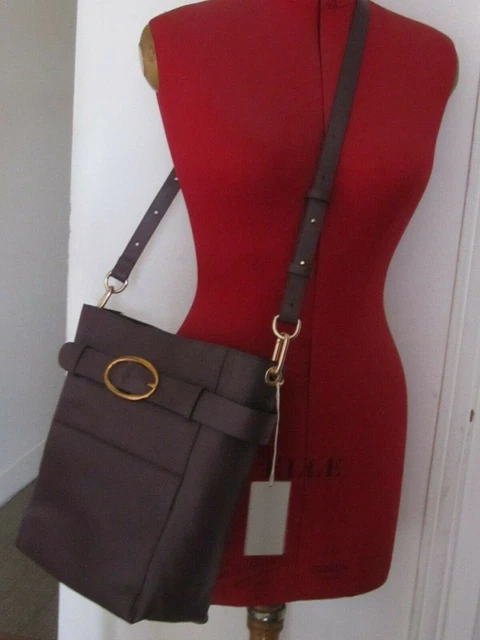 TR S JOLI SAC vanessa bruno iris hobo cuir prune EUR 190 00