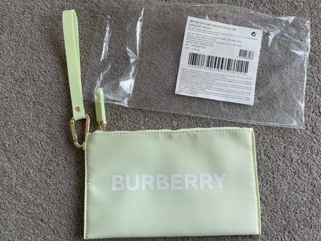 New Authentic Burberry Beauty Cosmetic Makeup Bag Storage Bag Travel Pouch Case