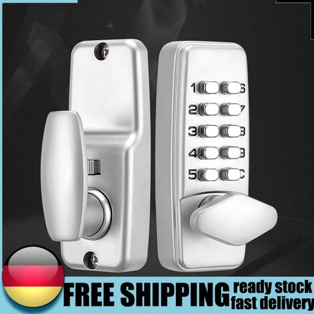 Metal Door Code Lock Sturdy Waterproof Password Keyboard Lock for Home Furniture