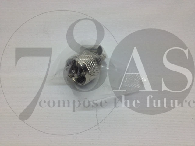 Lot De 10 Connecteurs UHF Mâles PL259 à Sertir - Pour Câbles RG58, RG400, LMR195...